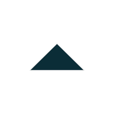 4" Triangle Original Ceramic Tile in Caspian Sea Matte