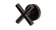 Contour One Handle Wall Mount Diverter/Volume Control Shower Trim with Soft Cross Handle in Antique Bronze