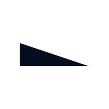 Right Scalene Triangle Original Ceramic Tile in Navy Blue Matte