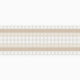 1x1 Tailored Stripe Border Sheeted Original Ceramic Tile in Linen Matte