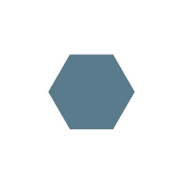 6" Hexagon Original Ceramic Tile in Nautical Matte