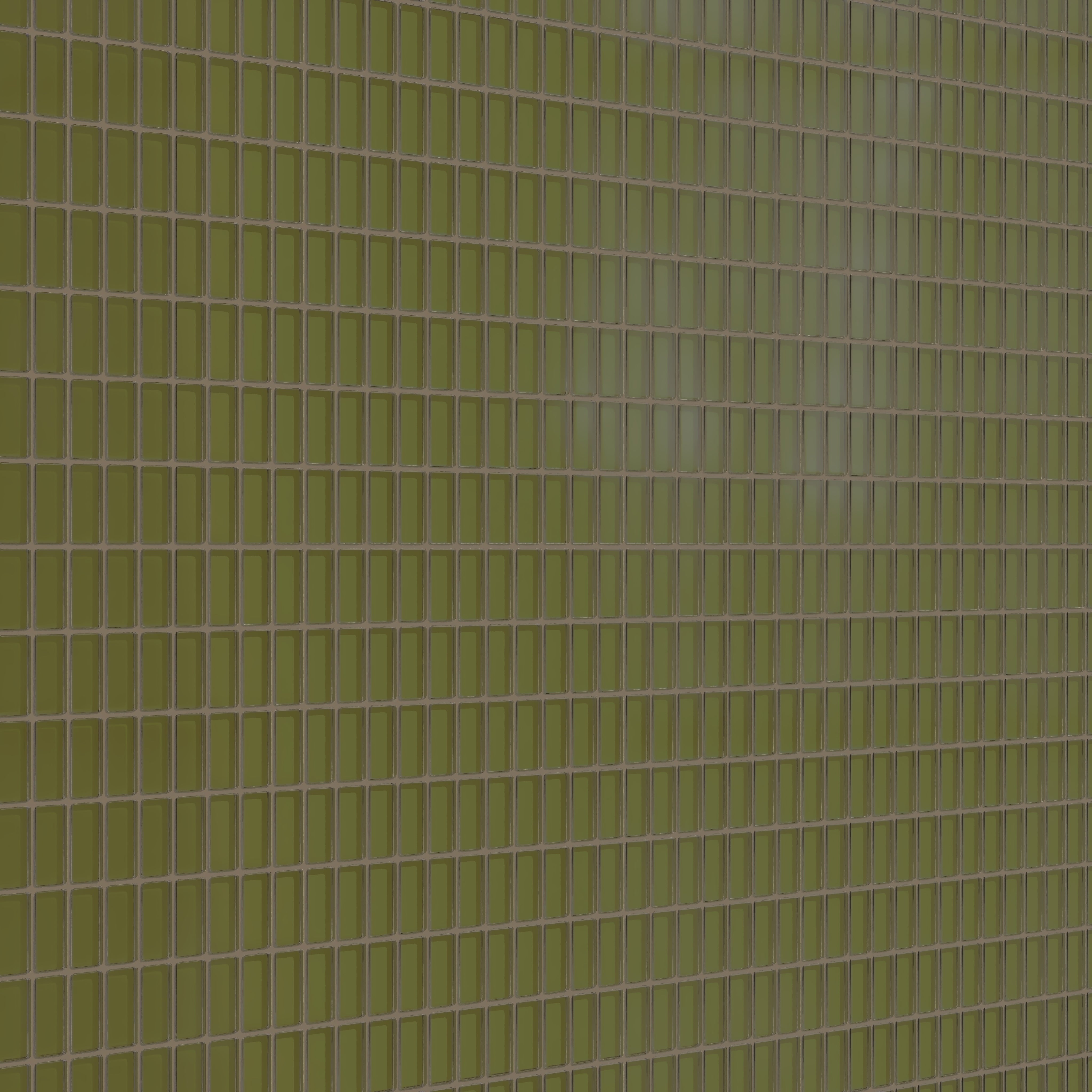 1x2 Straight Set Sheeted Glass Mosaic Tile in Cormorant Matte
