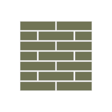 1x4 Half Offset Sheeted Original Ceramic Mosaic Tile in Peabody Matte