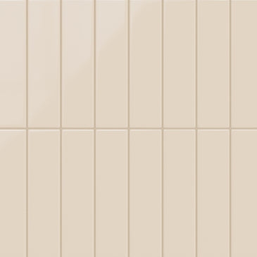 3x12 Original Ceramic Tile in Ivory Gloss