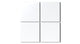 4x4 Natural Press Ceramic Tile in Gesso Matte