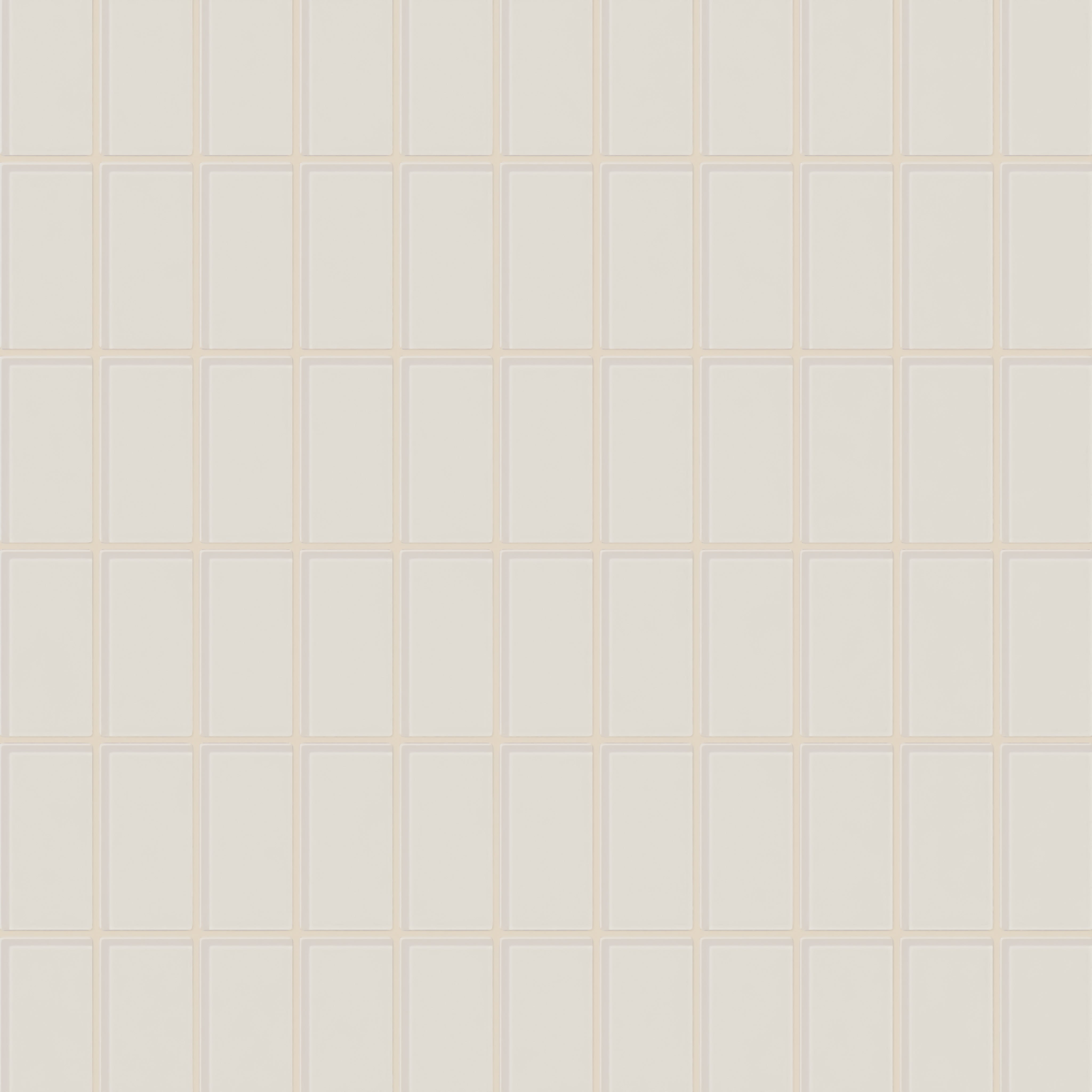 2x4 Straight Set Sheeted Glass Mosaic Tile in Dove Gloss