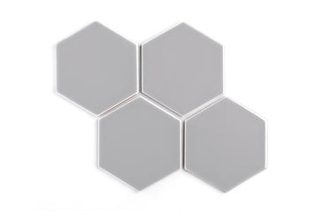 6" Hexagon Original Ceramic Tile in Thistle Gloss