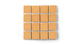 2x2 Straight Set Sheeted Original Ceramic Mosaic Tile in Koi Gloss