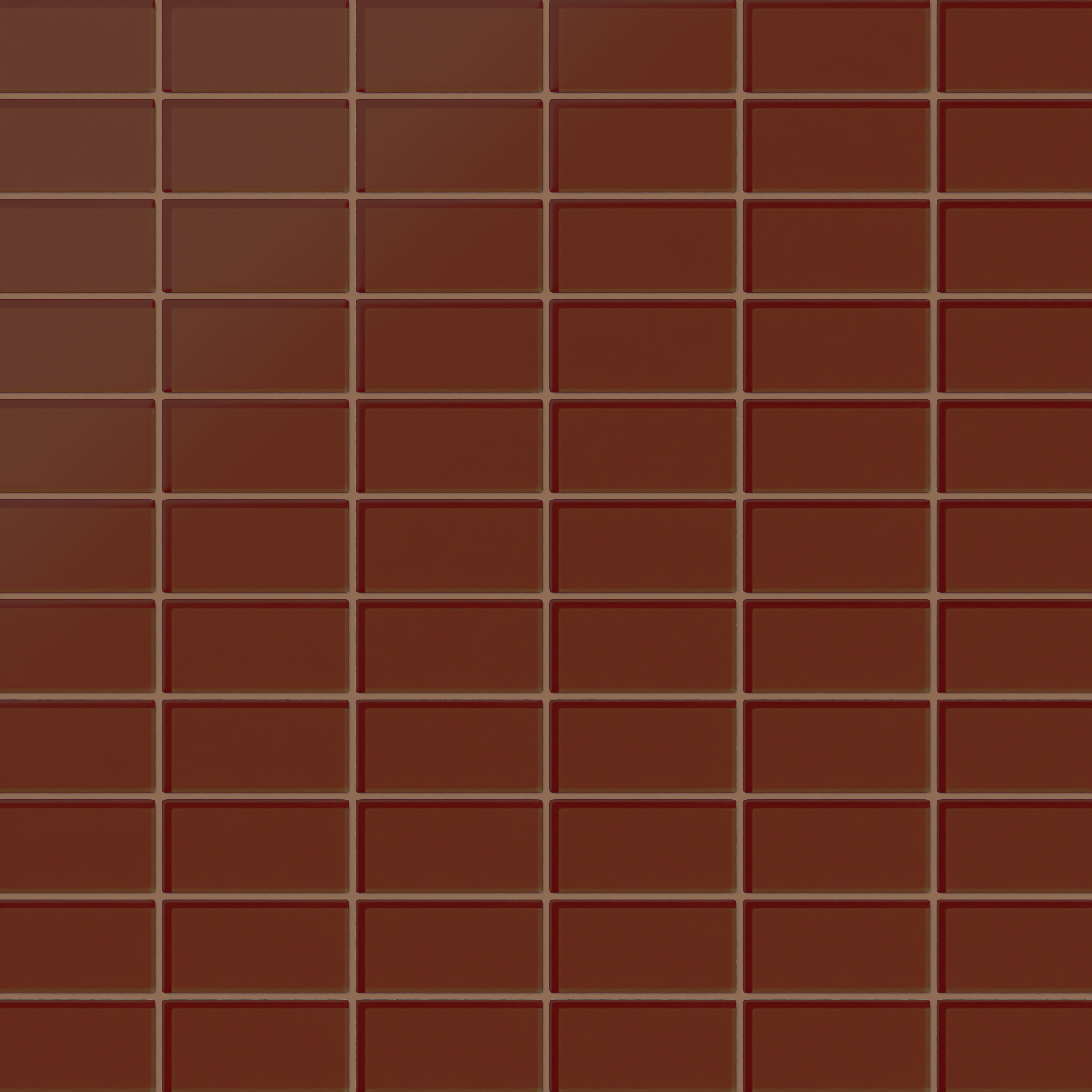 2x4 Straight Set Sheeted Glass Mosaic Tile in Pheasant Matte