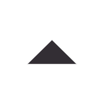 4" Triangle Original Ceramic Tile in Graphite