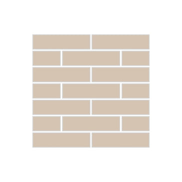 1x4 Half Offset Sheeted Original Ceramic Mosaic Tile in Cardamom Matte
