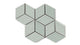 Small Diamond Sheeted - Escher Original Ceramic Mosaic Tile in Overcast Gloss