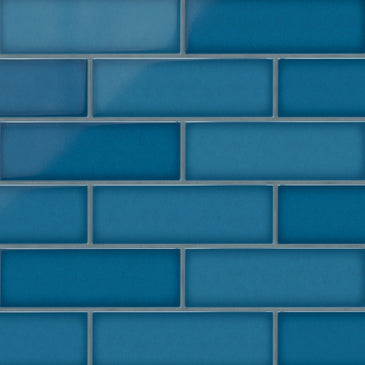 4x12 Original Ceramic Tile in Adriatic Sea Gloss
