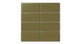 2x4 Straight Set Sheeted Natural Press Ceramic Mosaic Tile in Sap Green Matte