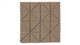 3" Triangle Sheeted - Quadrant Original Ceramic Mosaic Tile in Sandstone Matte