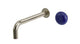 Foundry One Handle Wall Mount 7.5" Lavatory Faucet with Pebble Ceramic Knob Handle in French Nickel