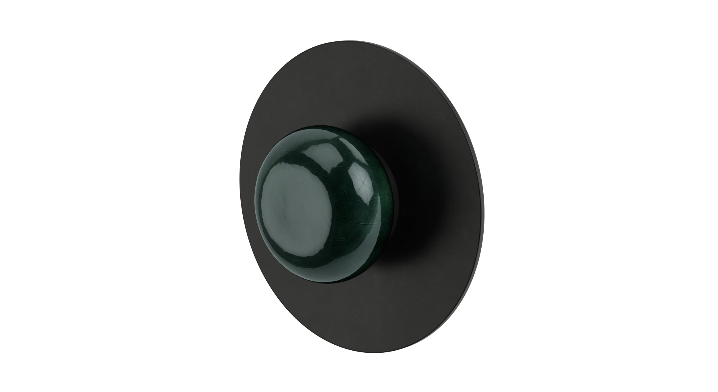 Foundry One Handle Wall Mount Shower Trim with Pebble Ceramic Knob Handle in Oil Rubbed Bronze