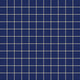 2x2 Straight Set Sheeted Natural Press Ceramic Mosaic Tile in Ultramarine Matte
