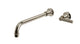 Emerson One Handle Wall Mount 12" Lavatory Faucet with Classic Lever Handle in Polished Nickel