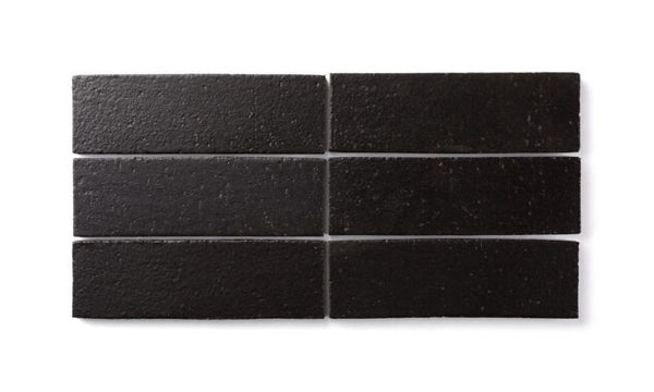 Black Hills 2.5x8 Matte Brick Tile - Quick Ship