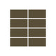 2x4 Straight Set Sheeted Original Ceramic Mosaic Tile in Bonsai Matte