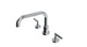 Contour Two Handle Deck Mount Squaretop Bath Trim with Soft Lever Handles in Polished Chrome