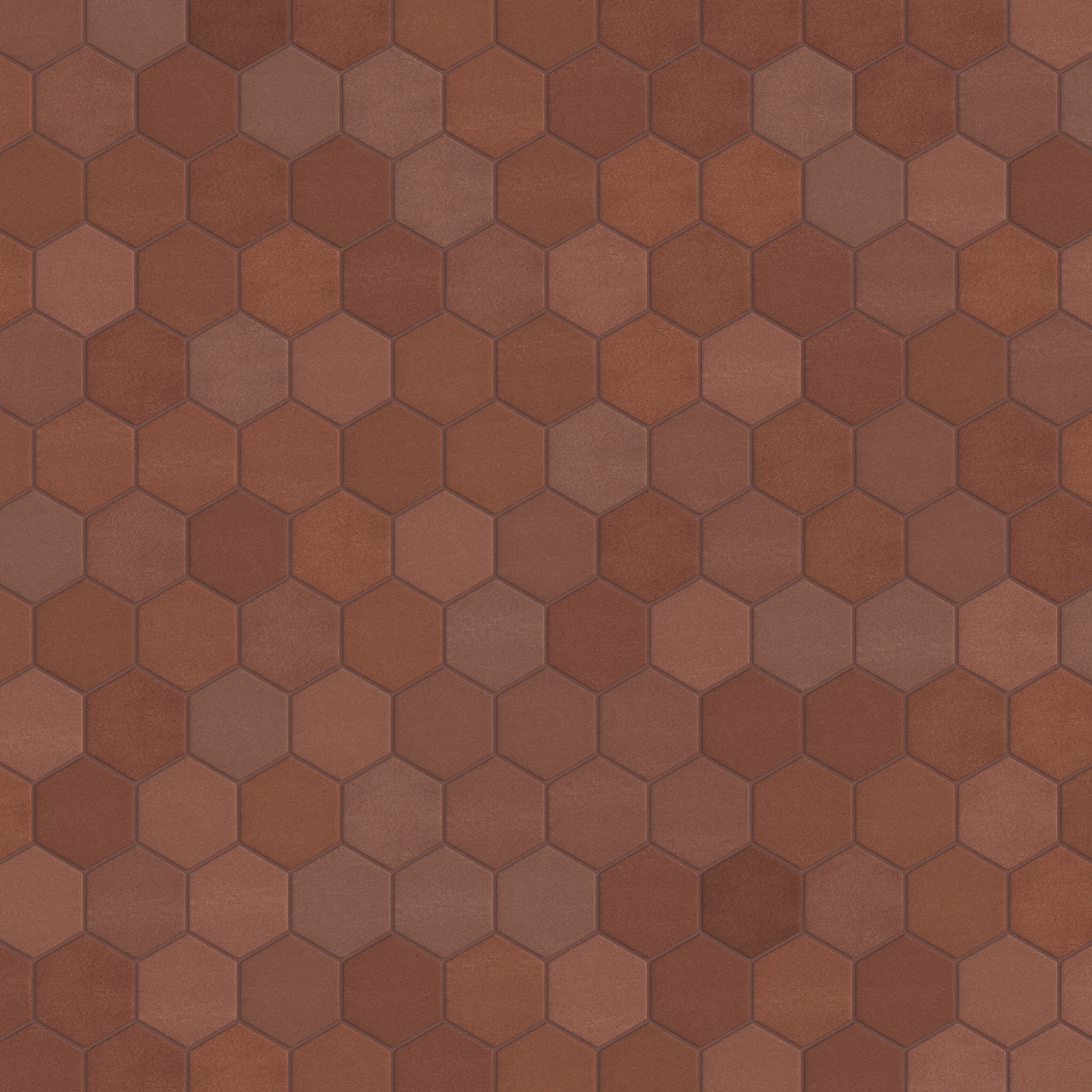 4" Hexagon Original Ceramic Tile in Antique
