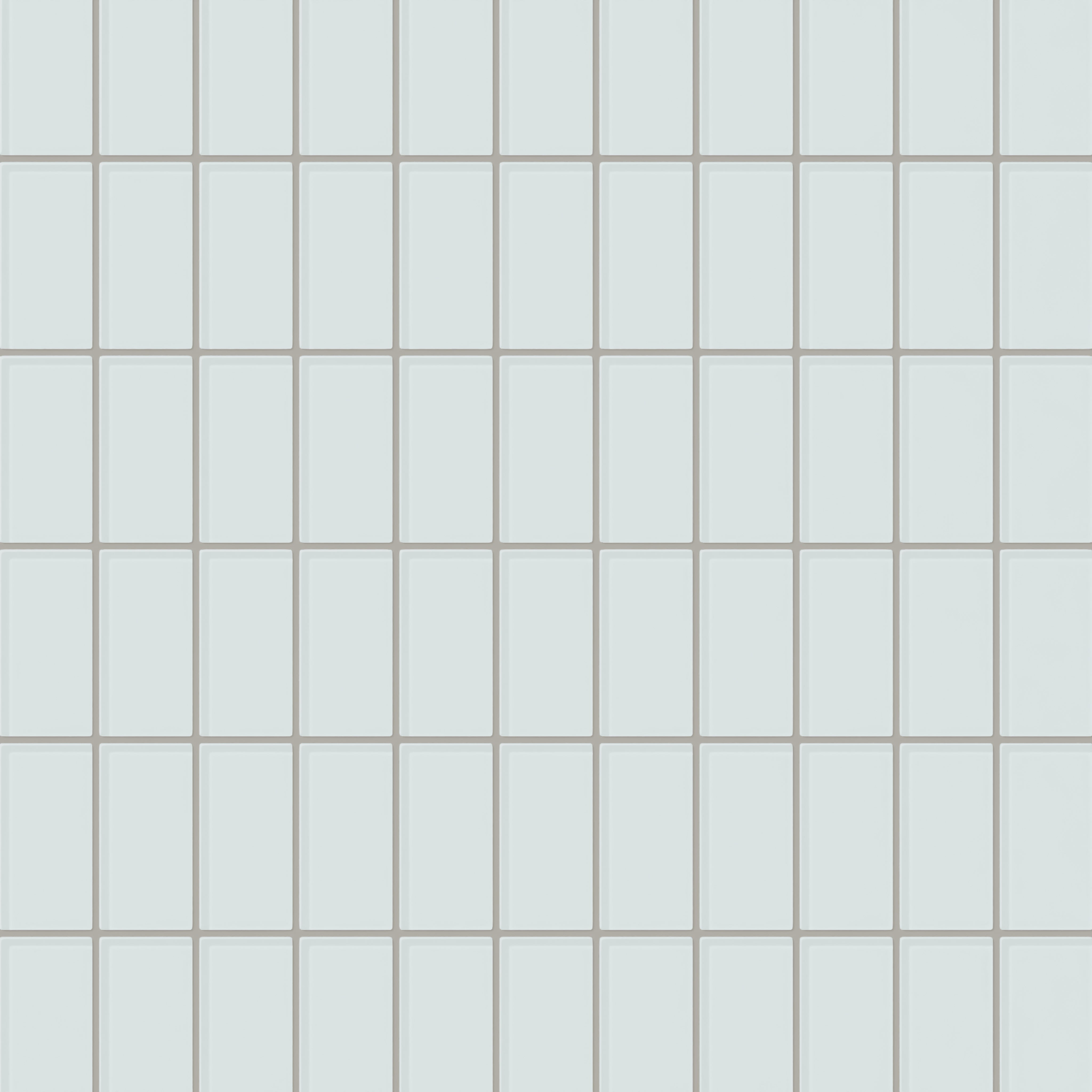 2x4 Straight Set Sheeted Glass Mosaic Tile in Warbler Gloss