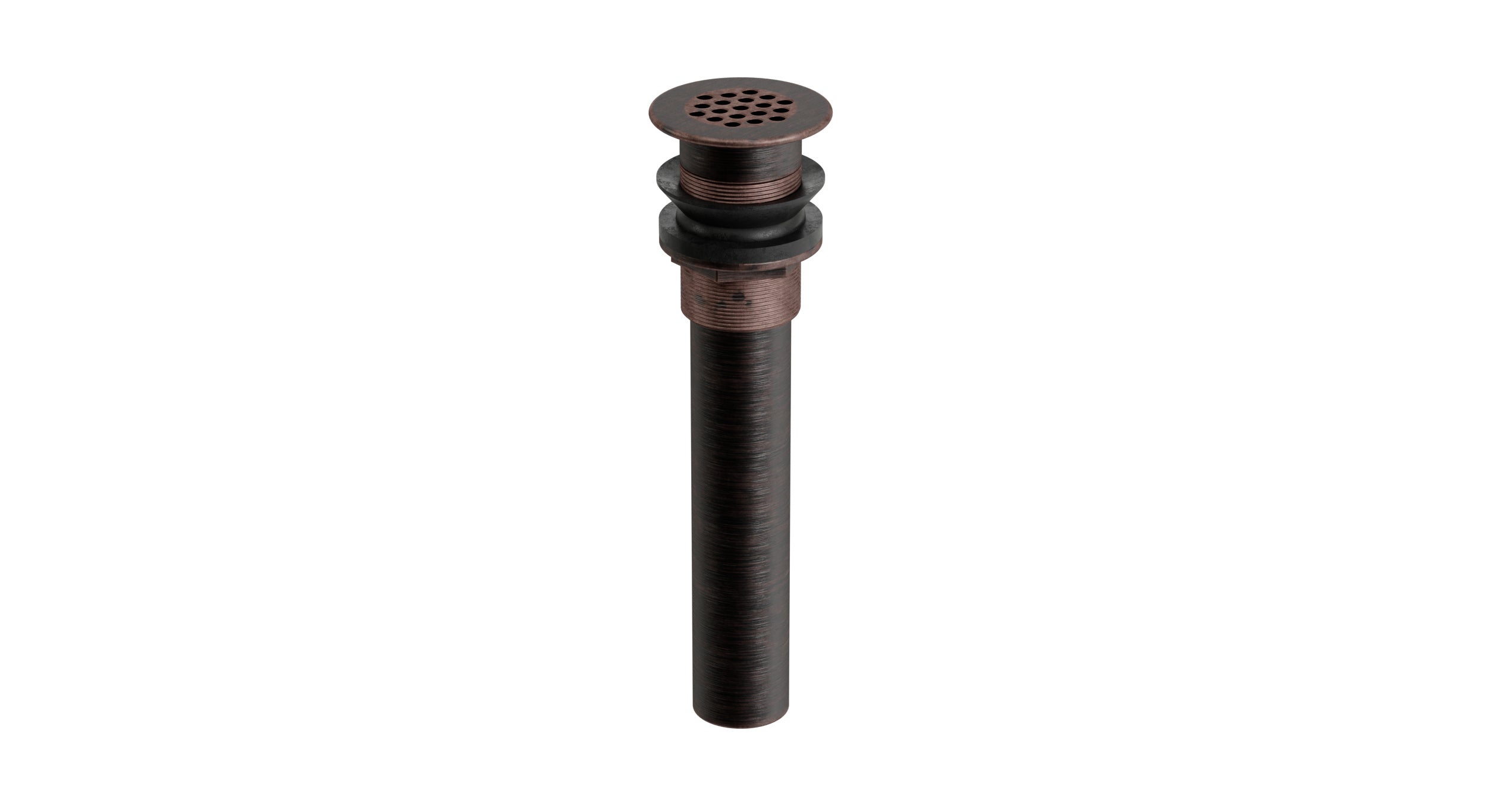 Lavatory Faucet Grid Drain - Less Overflow in Antique Bronze
