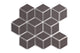 Small Diamond Sheeted - Escher Original Ceramic Mosaic Tile in Kalamata Gloss