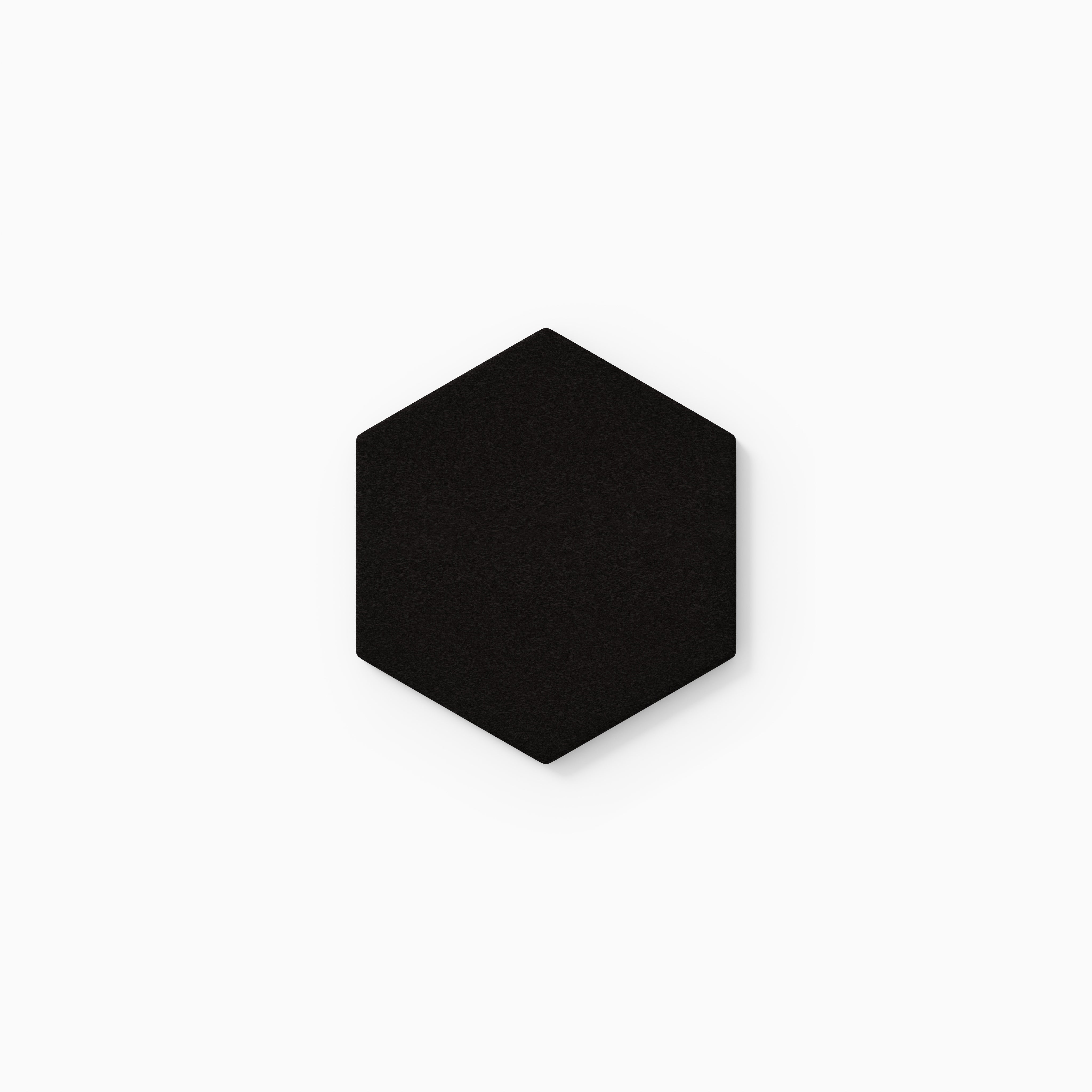 4" Hexagon Original Ceramic Tile in Raven Matte