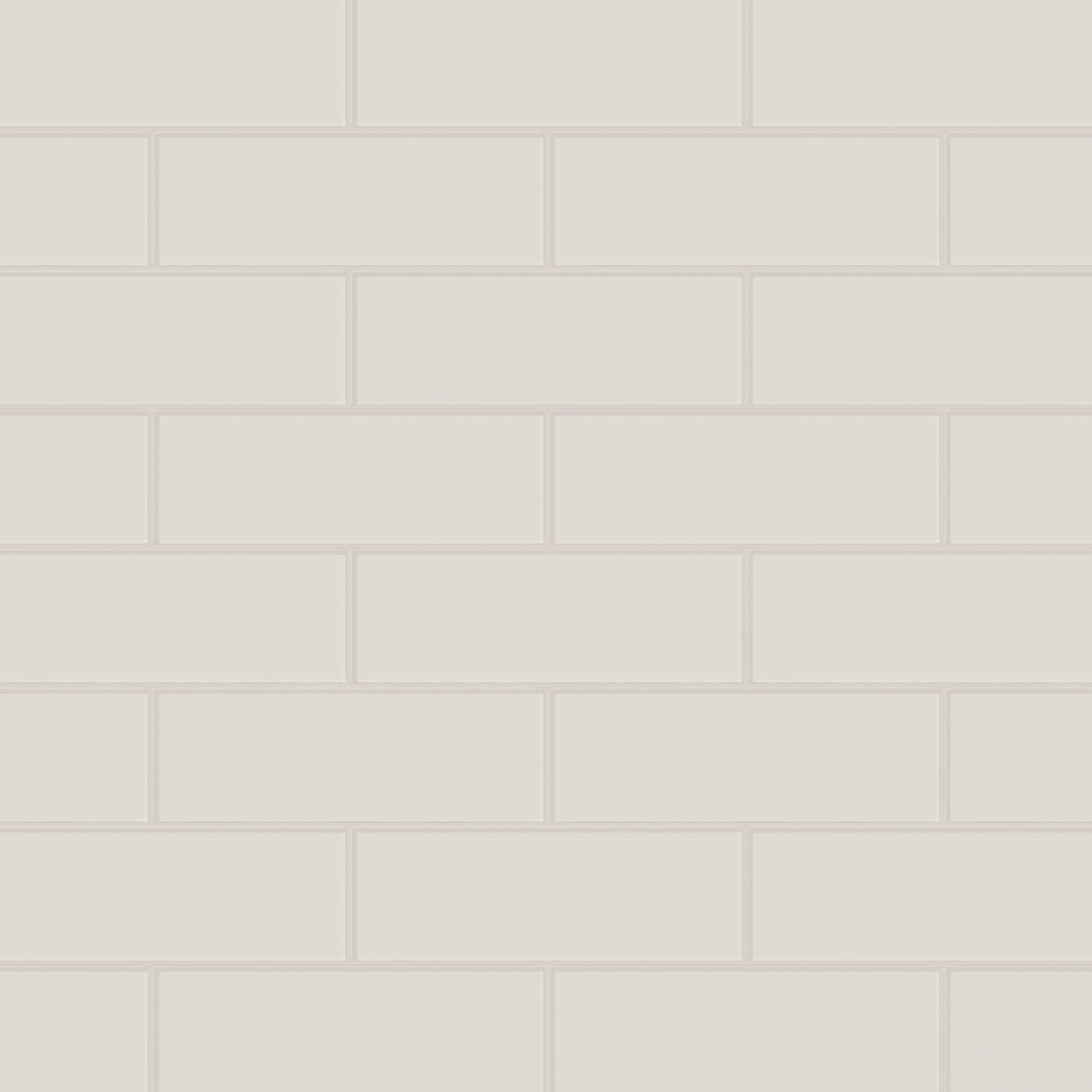 4x12 Glass Tile in Dove Gloss