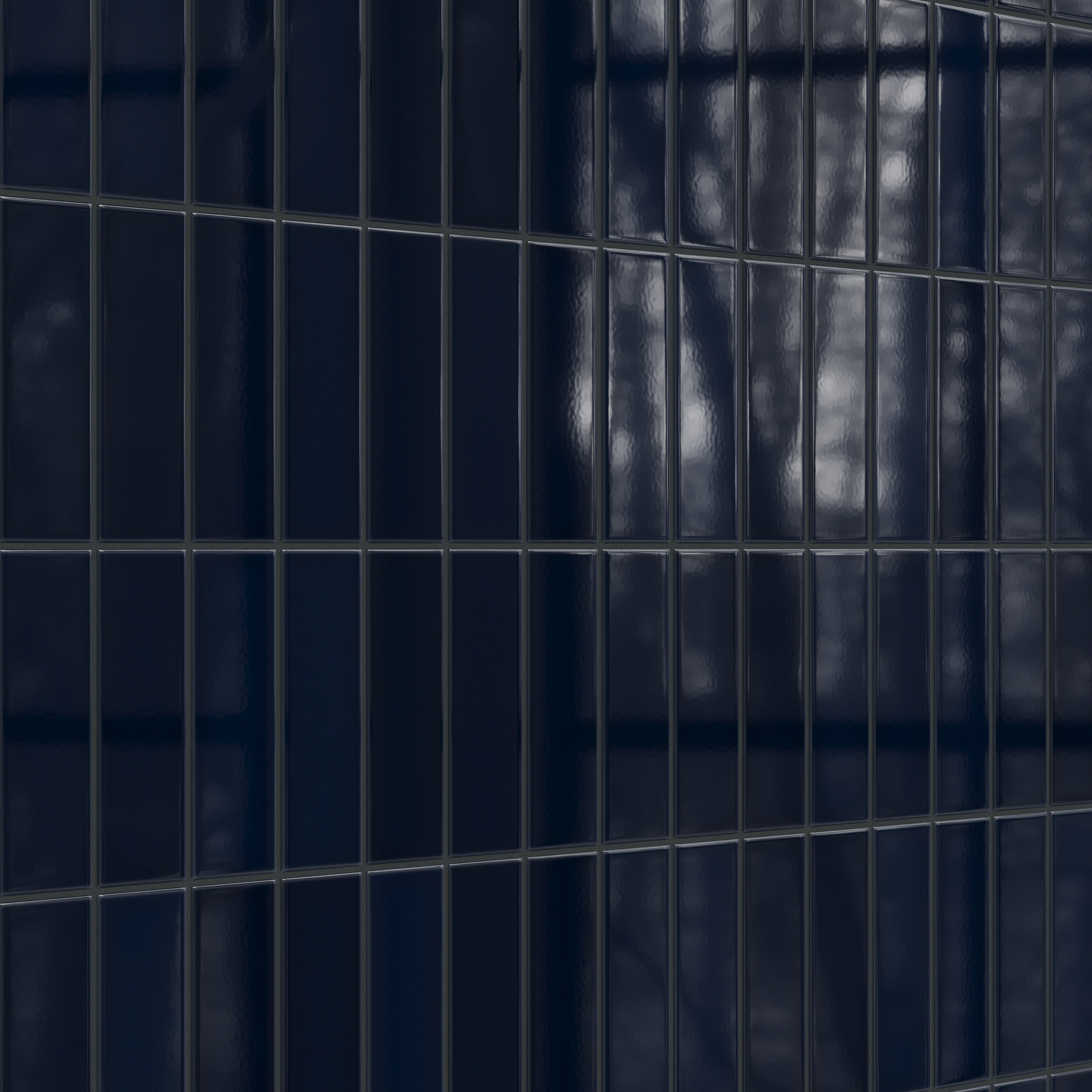 3x9 Original Ceramic Tile in Navy Blue Gloss