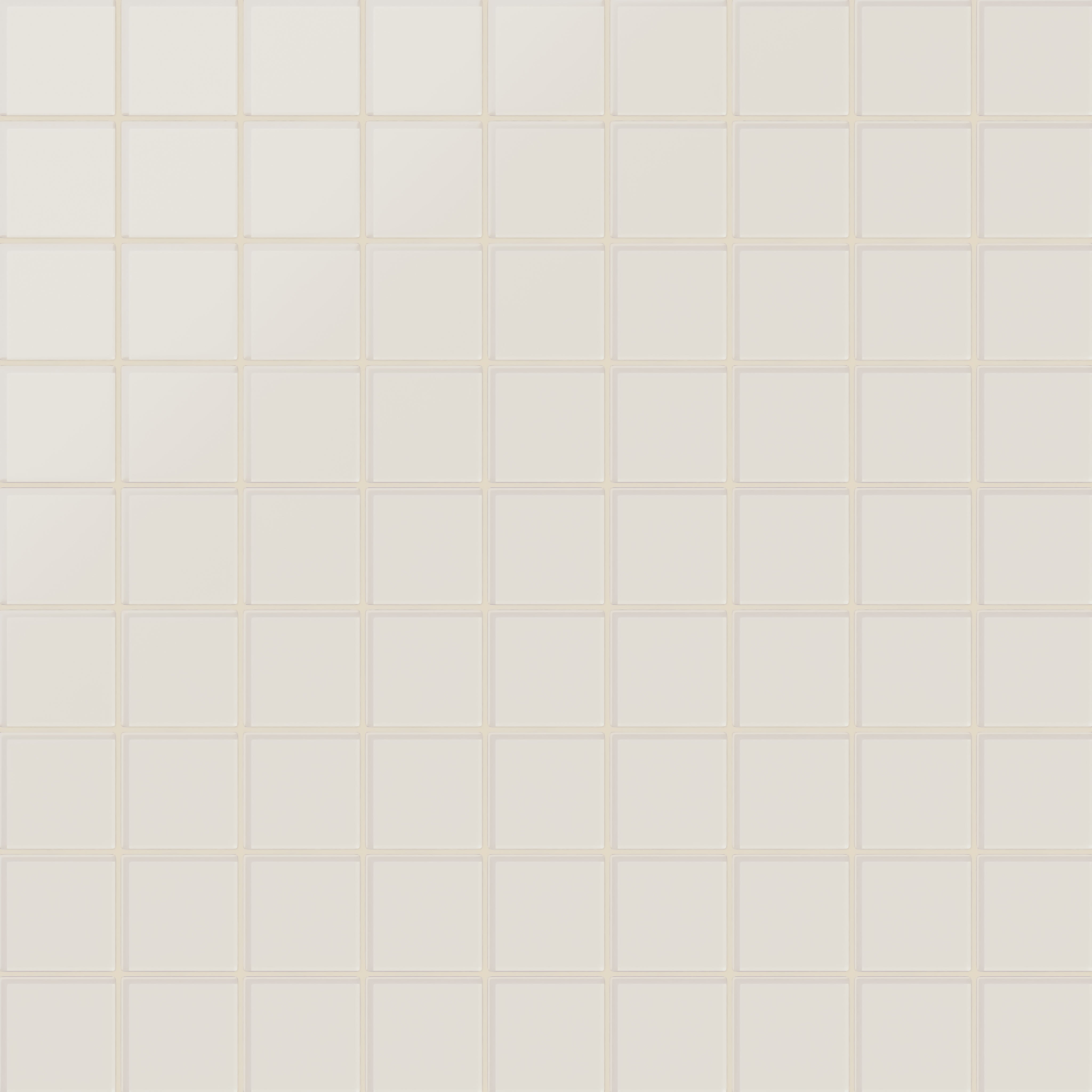 3x3 Straight Set Sheeted Glass Mosaic Tile in Dove Matte
