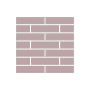 1x4 Half Offset Sheeted Original Ceramic Mosaic Tile in Painted Sky Matte