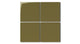 4x4 Natural Press Ceramic Tile in Sap Green Gloss