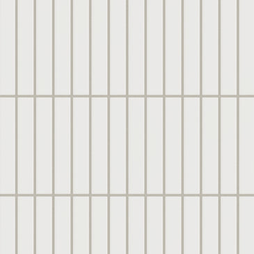 1x6 Straight Set Sheeted Original Ceramic Mosaic Tile in Frost Matte
