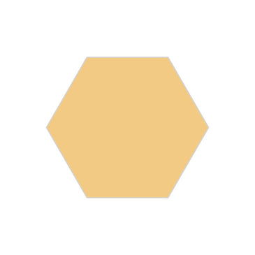 8" Hexagon Original Ceramic Tile in Haystack Matte