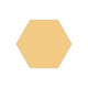 8" Hexagon Original Ceramic Tile in Haystack Matte