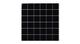2x2 Straight Set Sheeted Natural Press Ceramic Mosaic Tile in Bone Black Gloss