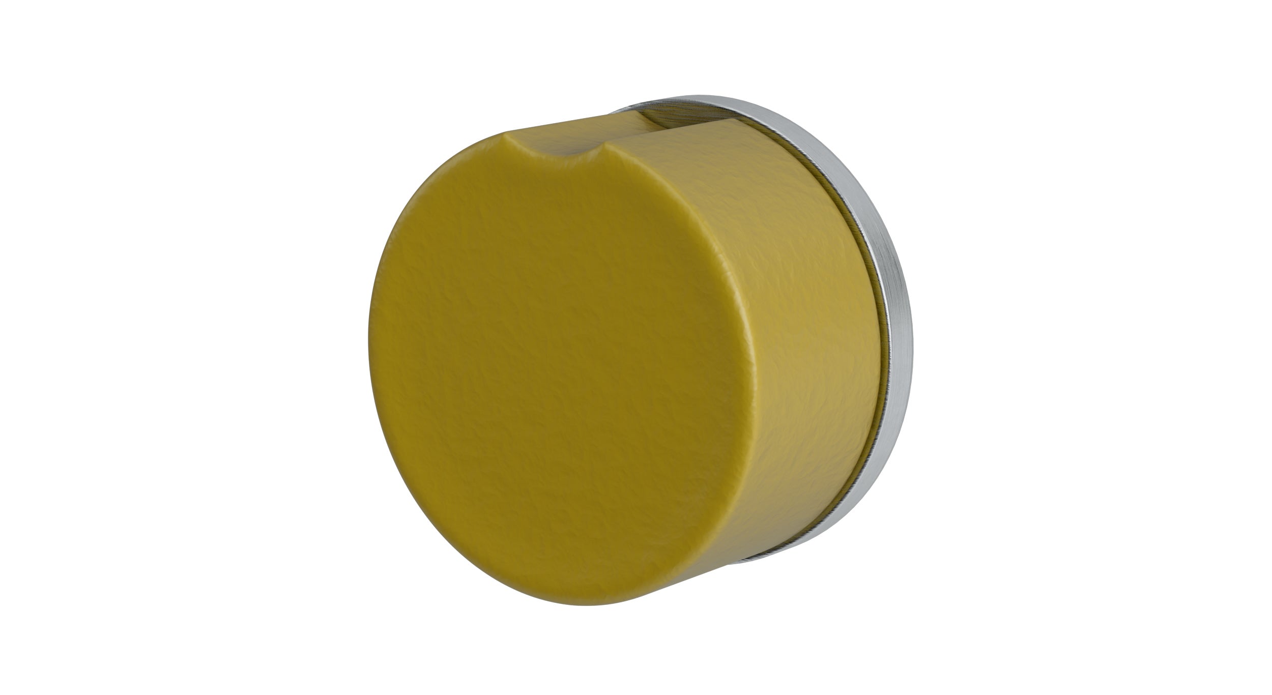 Foundry One Handle Wall Mount Diverter/Volume Control Shower Trim with Groove Ceramic Knob Handle in Satin Chrome