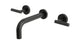 Contour Two Handle Wall Mount 7.5" Lavatory Faucet with Soft Lever Handles in Oil Rubbed Bronze