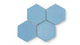 6" Hexagon Original Ceramic Tile in Caribbean Sea Gloss