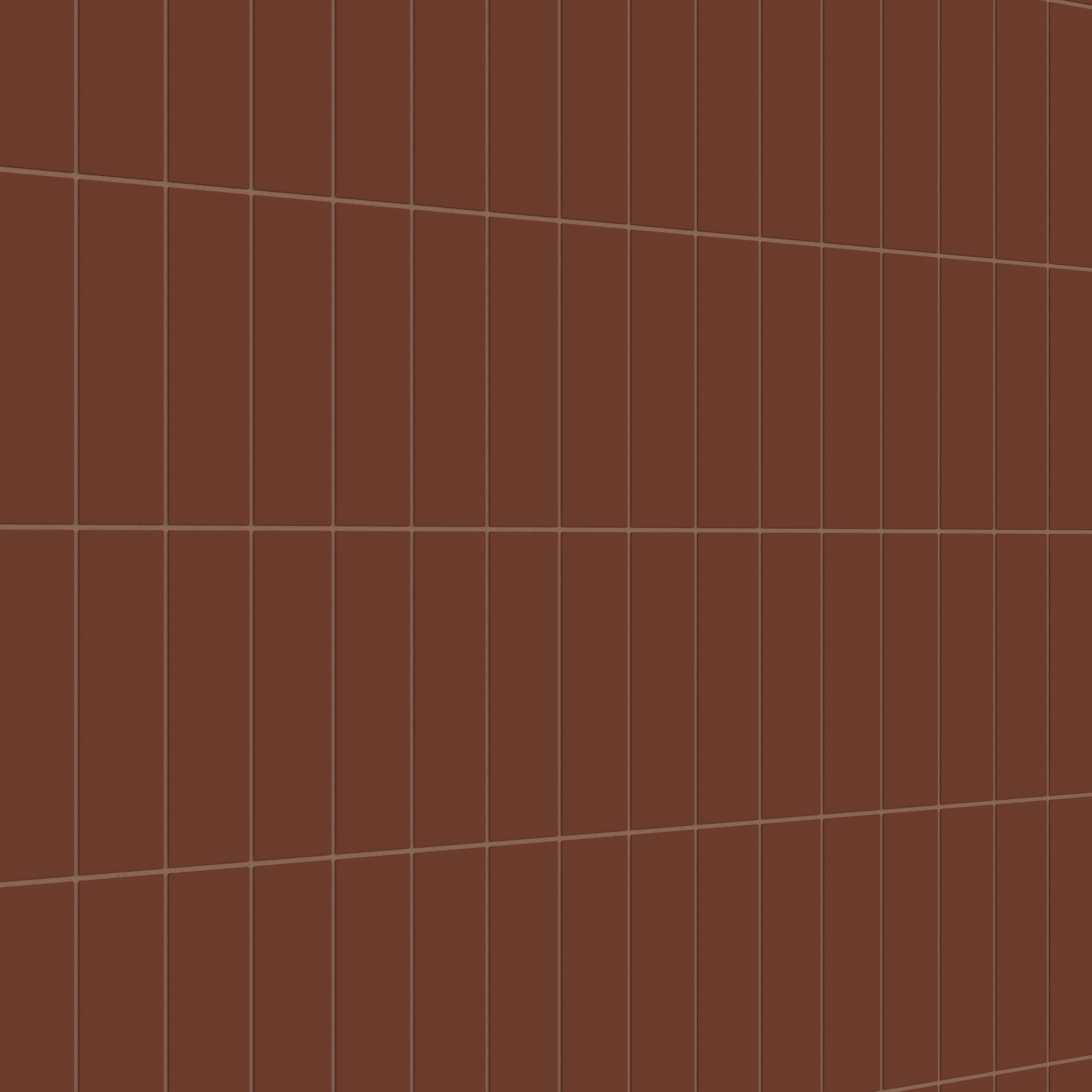 3x9 Natural Press Ceramic Tile in Red Iron Oxide Matte - Fireclay Tile