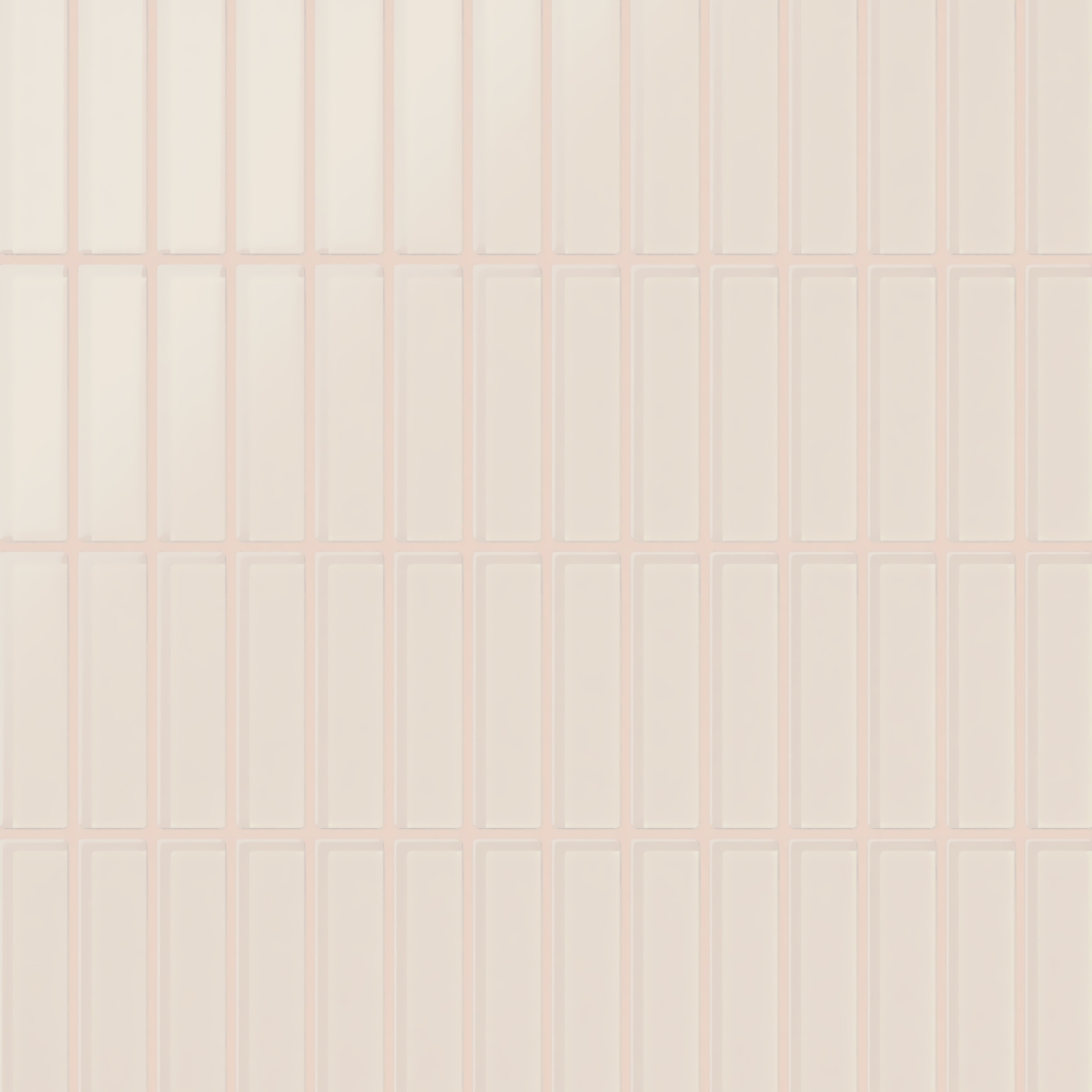 1x4 Straight Set Sheeted Glass Mosaic Tile in Sandpiper Matte