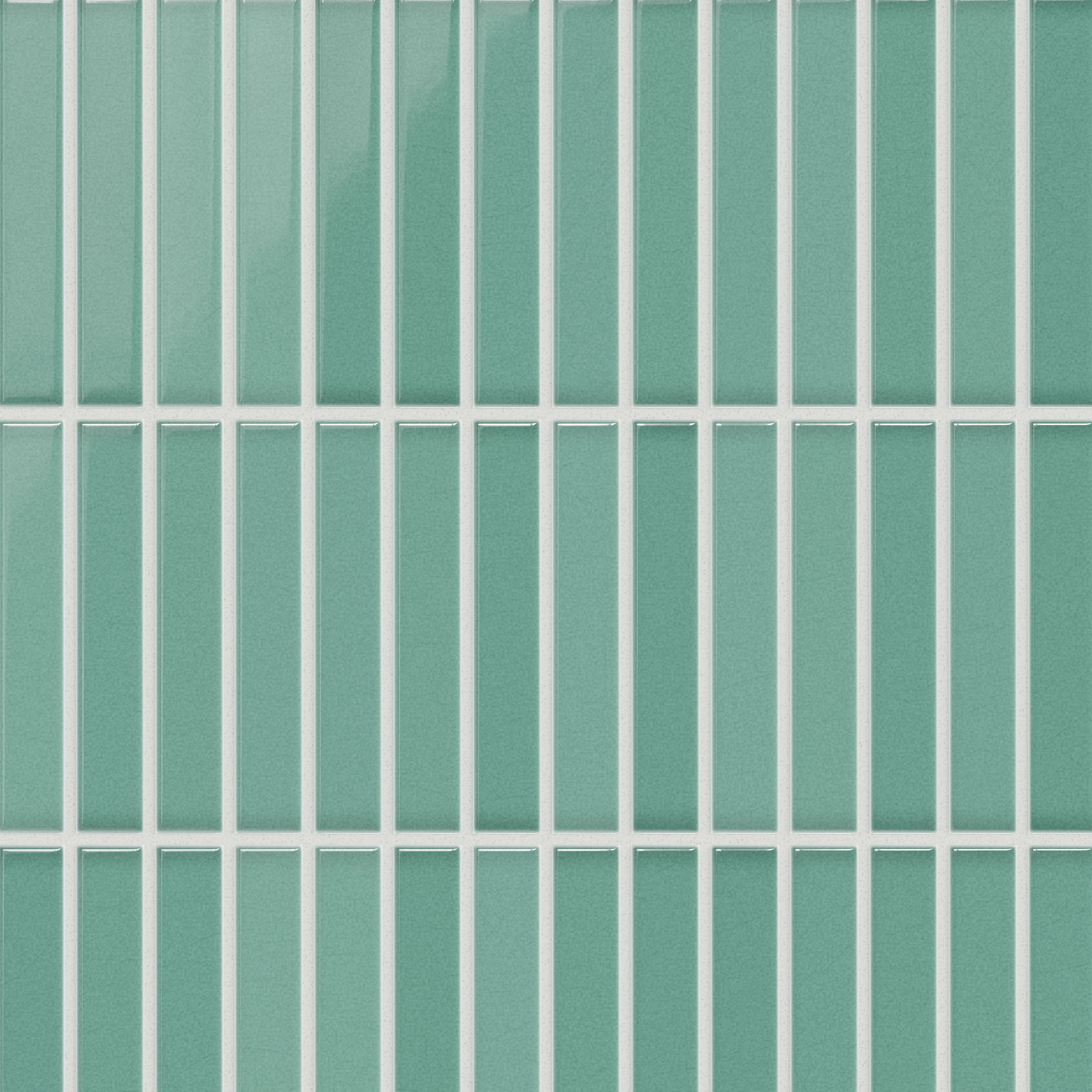 1x6 Straight Set Sheeted Original Ceramic Mosaic Tile in Amalfi Coast Gloss