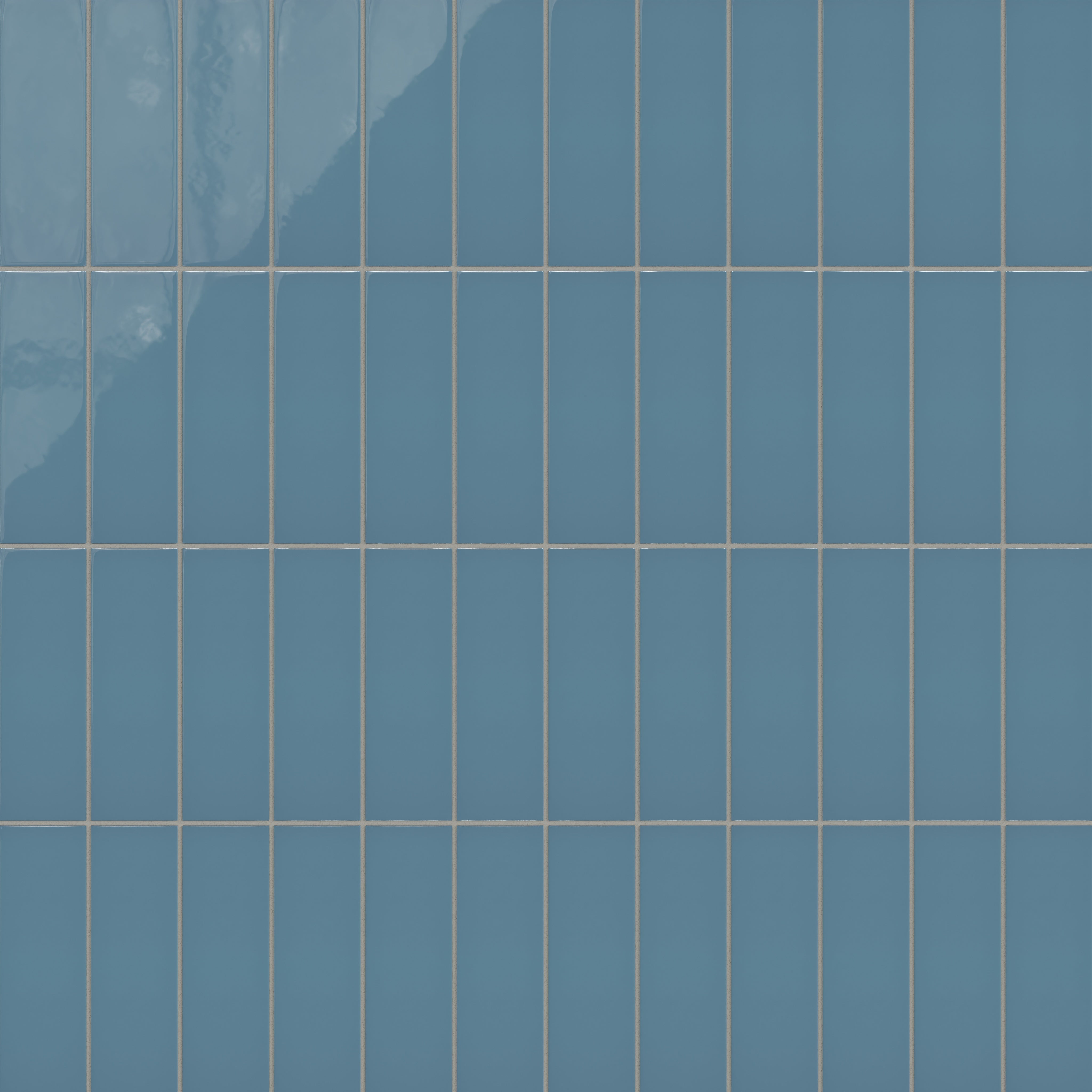 3x9 Natural Press Ceramic Tile in Azurite Gloss