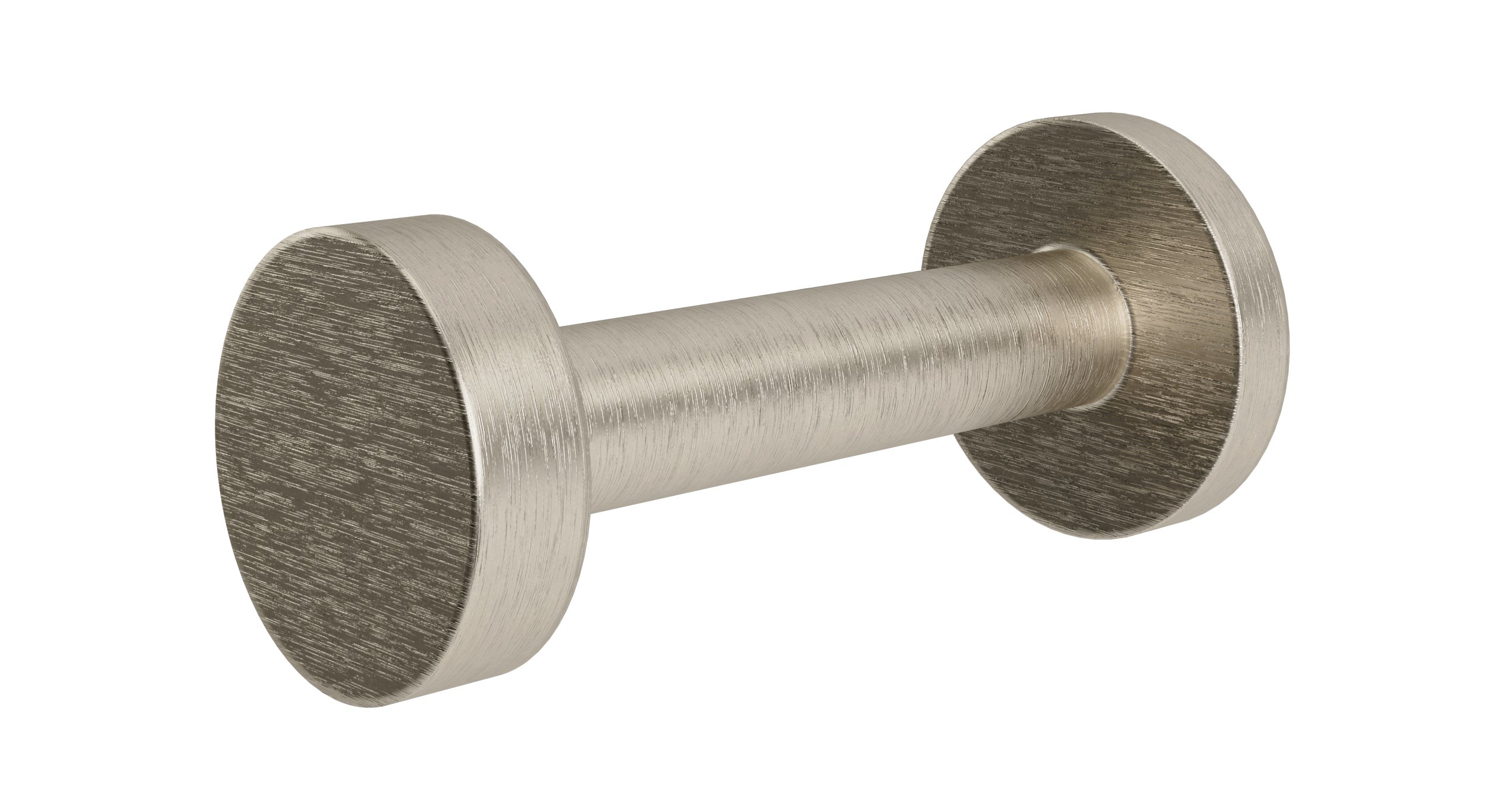 Flatiron Round Robe Hook in Satin Nickel