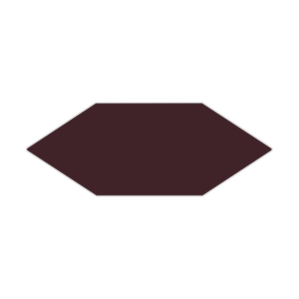Picket Original Ceramic Tile in Redwood