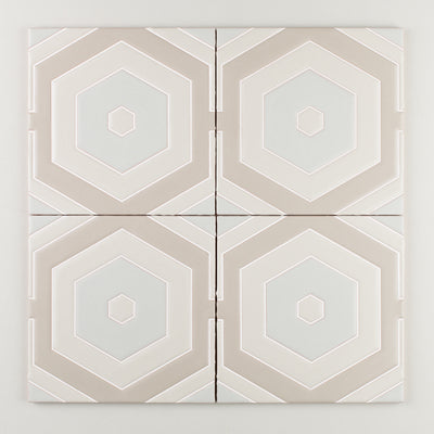 8x8 Handpainted Sample Tortoise Shell  in Neutral Motif